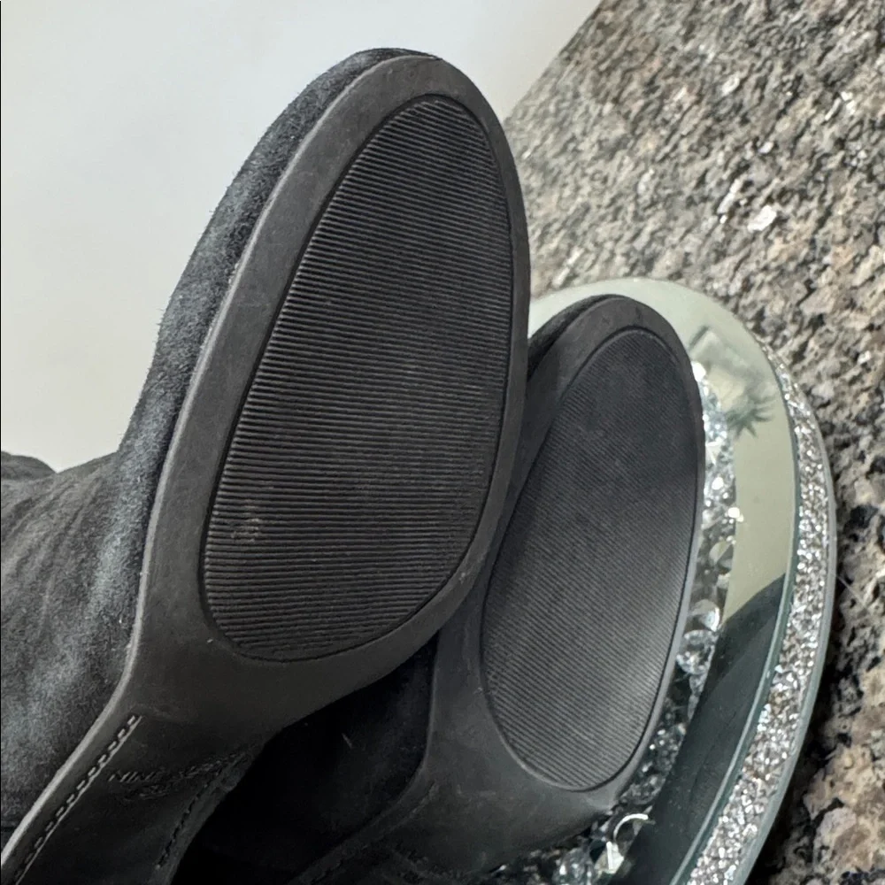 Nine West Black black suede tall Boots 8